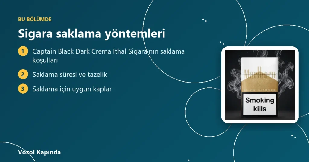 Sigara saklama yöntemleri - online sigara sipariş