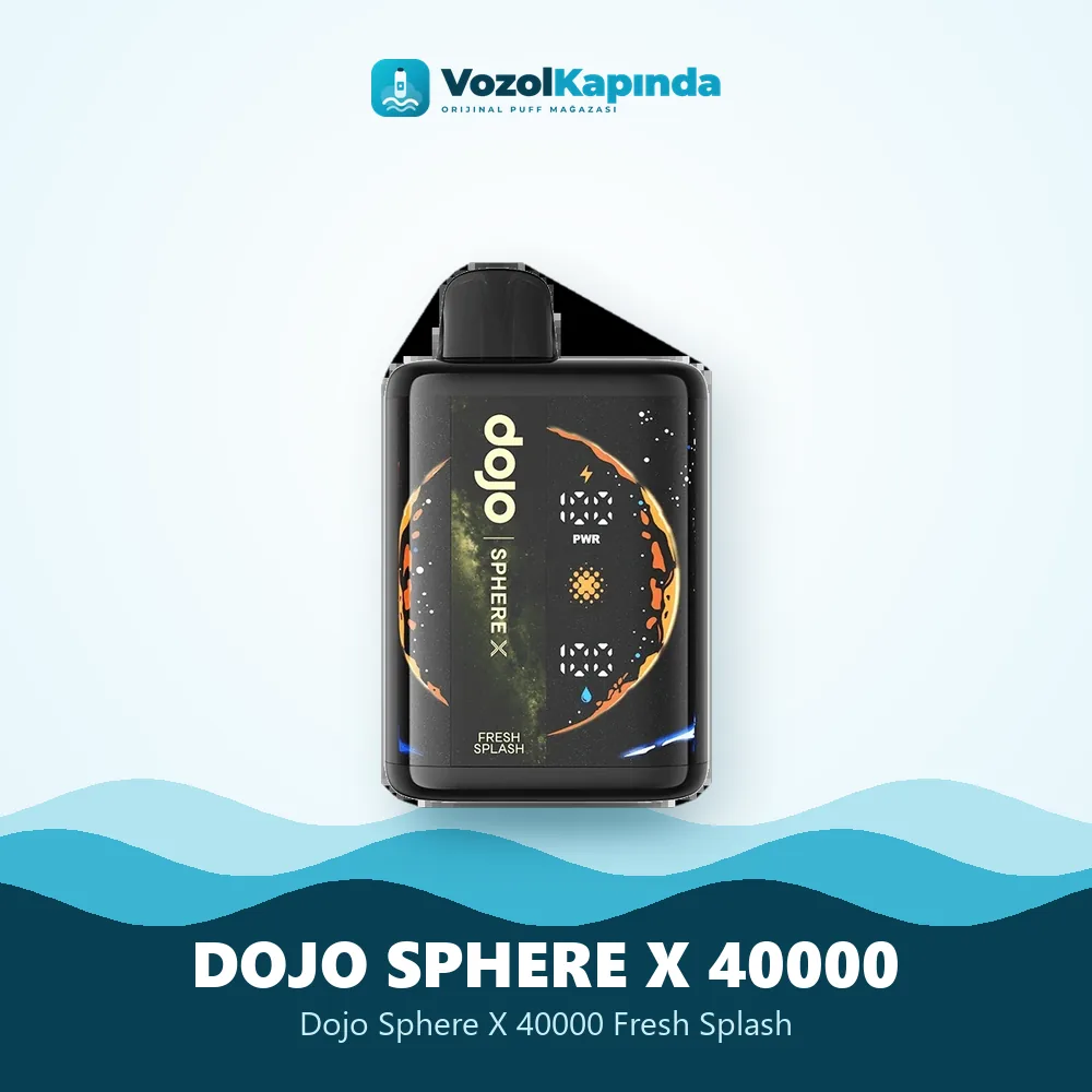 Dojo Sphere X 40000 Fresh Splash bilgi kartı, orijinal puff bar