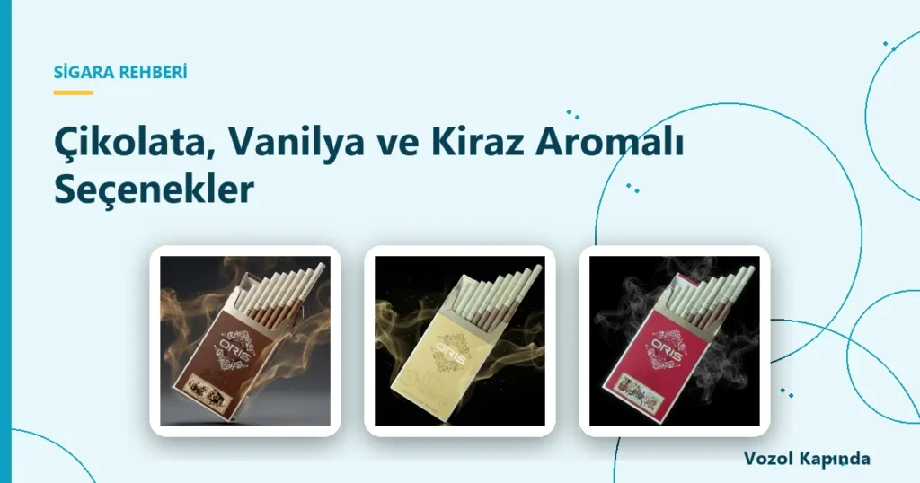 Çikolata, Vanilya ve Kiraz Aromalı Seçenekler - oris vintage club