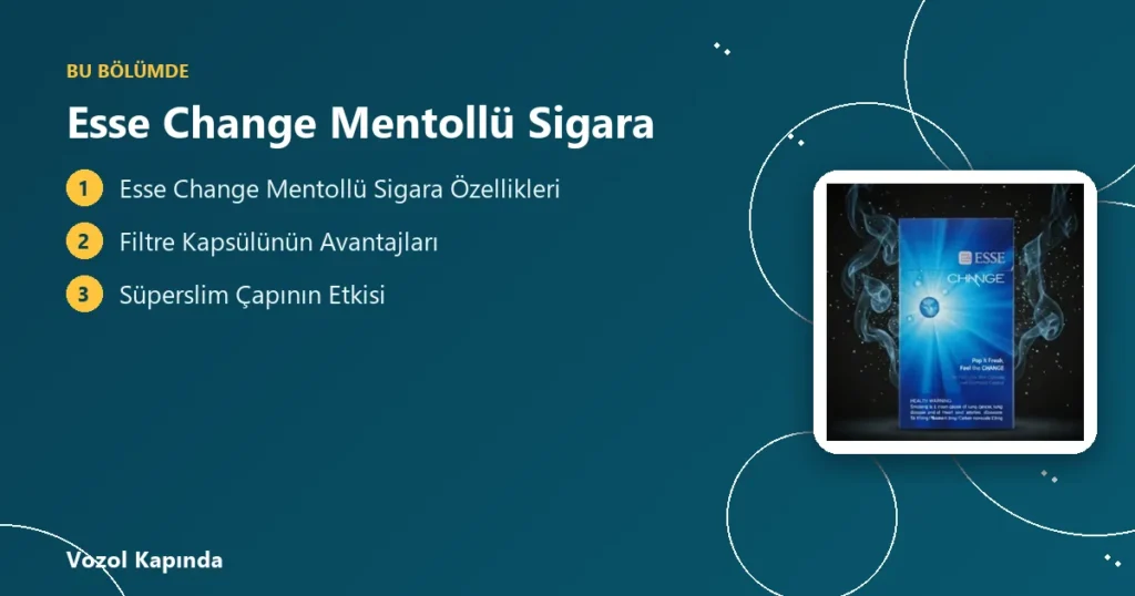 Esse Change Mentollü Sigara - esse sigara
