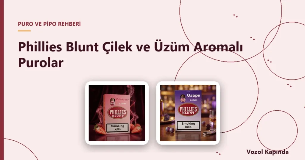 Phillies Blunt Çilek ve Üzüm Aromalı Purolar - king edward puro